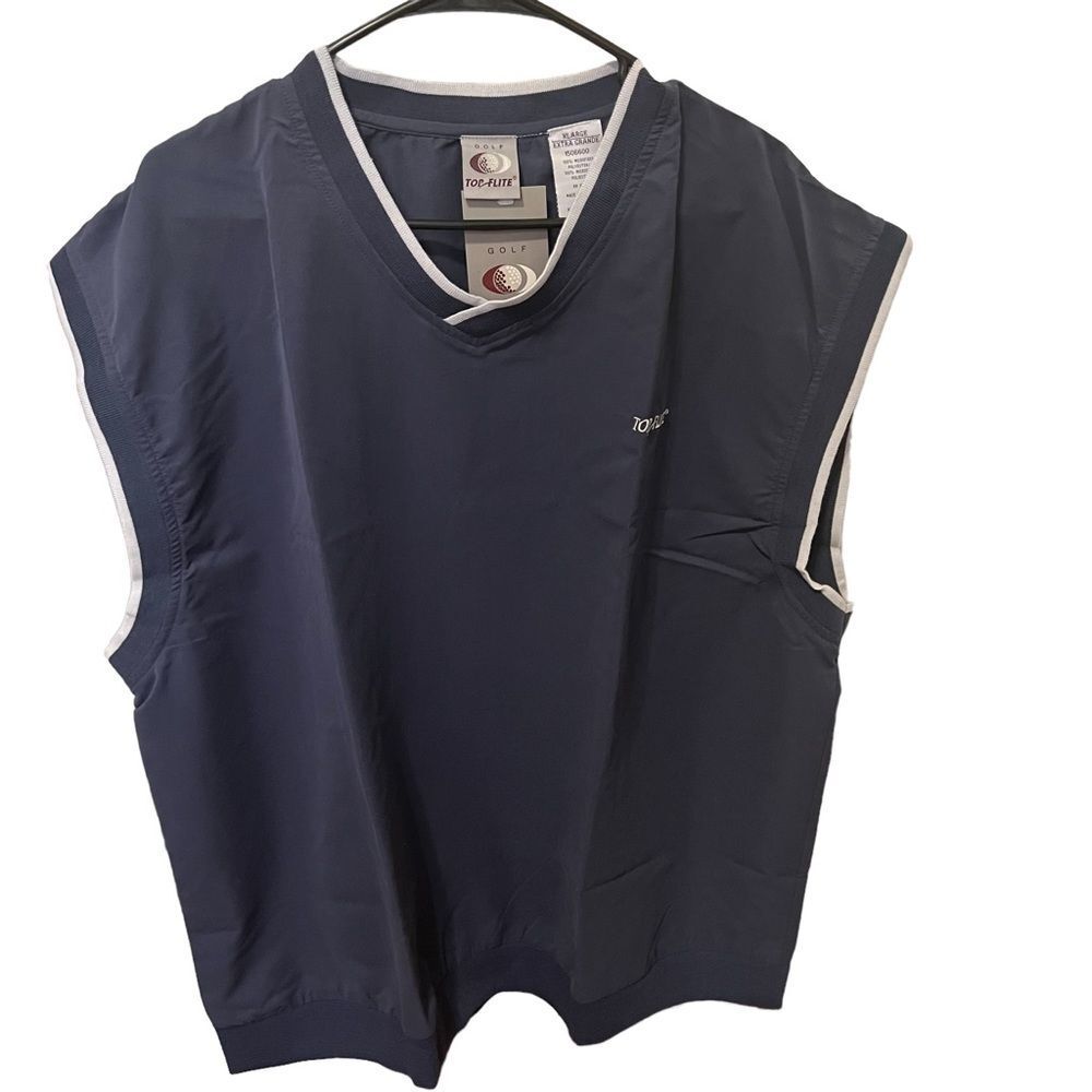 Top Flite Golf Men’s Navy Blue Pullover Vest Size XL
